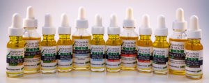 CBD oil in 4 flavors and 2 sizes